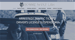 Desktop Screenshot of bonniewolflaw.com