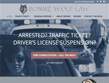 Tablet Screenshot of bonniewolflaw.com
